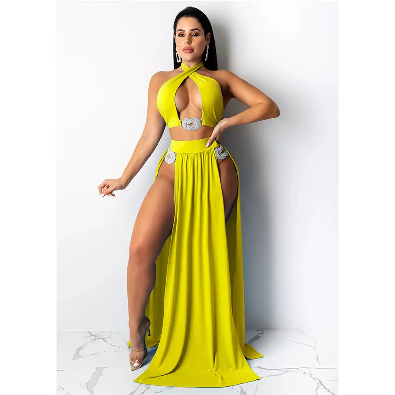 Бикини с высокой талией женский купальник лямкой на шее бикини бандажный накидка