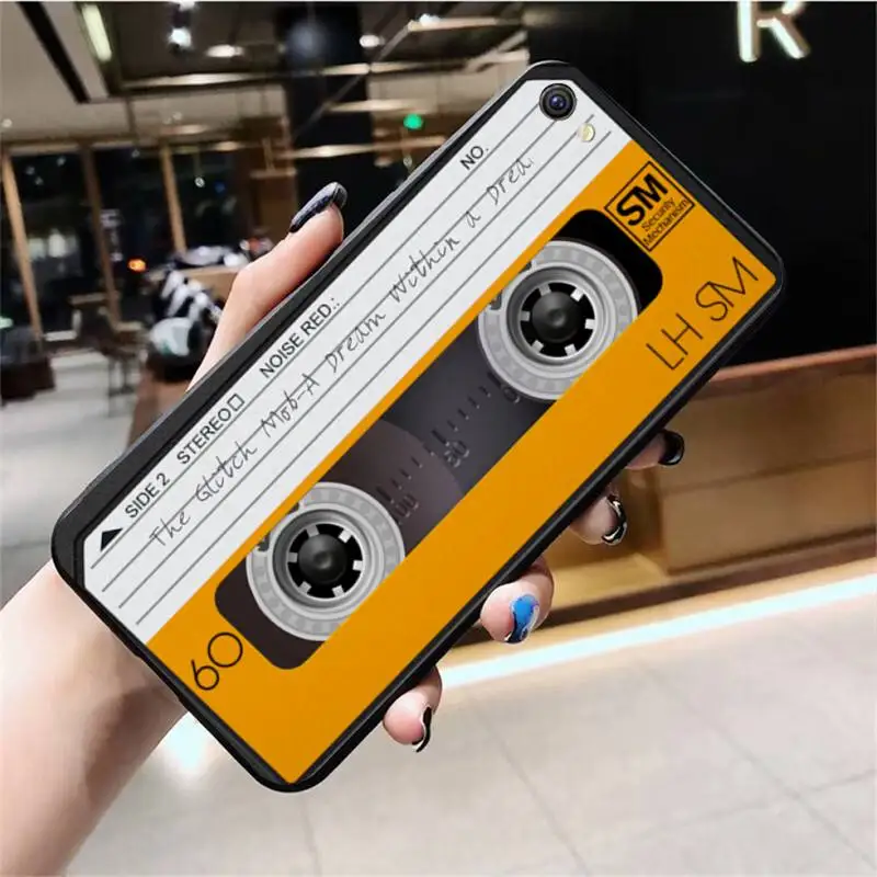 

Retro music tape 80s aesthetic TPU Soft Silicone Phone Case Cover For Vivo Y91c Y17 Y51 Y67 Y55 Y93 Y81S Y19 V17 vivos5