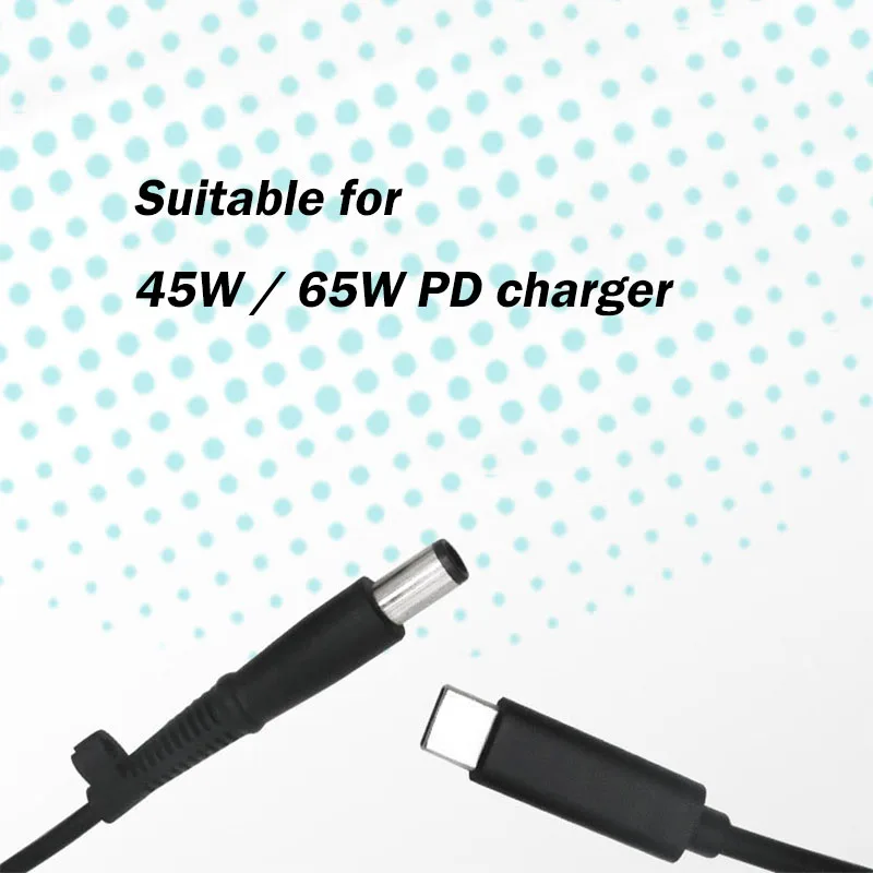 Кабель для быстрой зарядки 1 5 м USB Type C 65 Вт 3 А PD Dell HP Latitude 7 4*5 0 мм DC адаптер питания