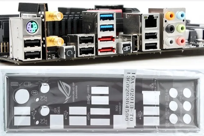 

Новая задняя панель I/O для материнской платы для MAXIMUS VI EXTREME, бесплатная доставка