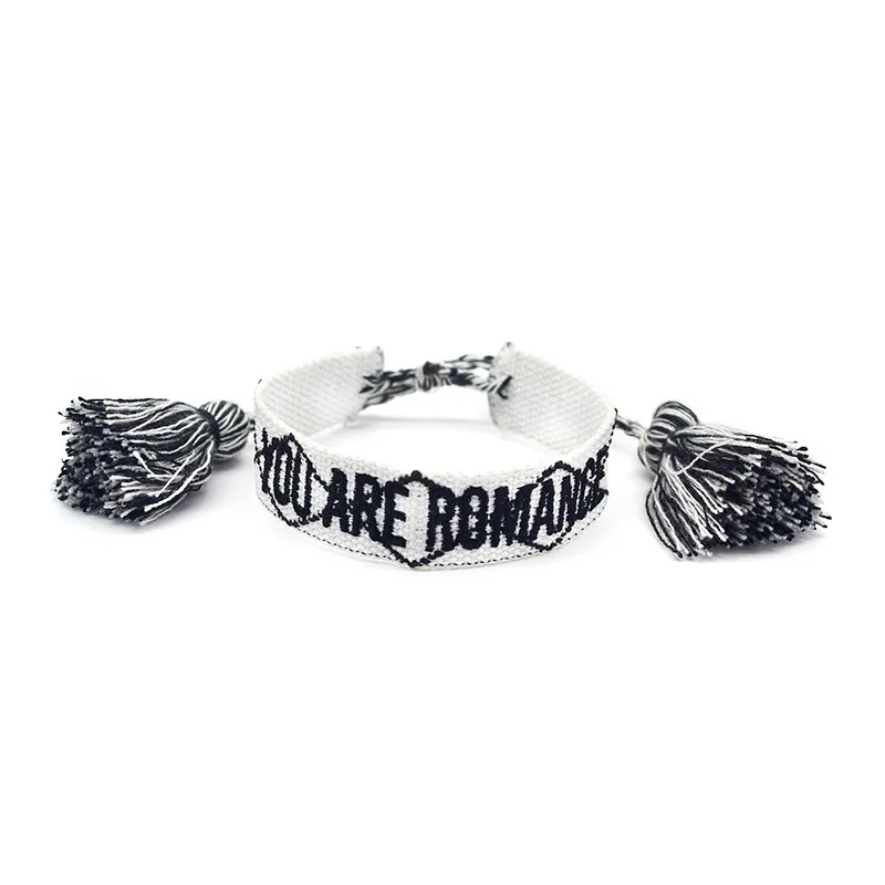 

Adjustable Woven Friendship Bracelets For Women Men 2021 Vintage Braided Bracelet Embroidery Tassel Bangles Wholesale Jewelry