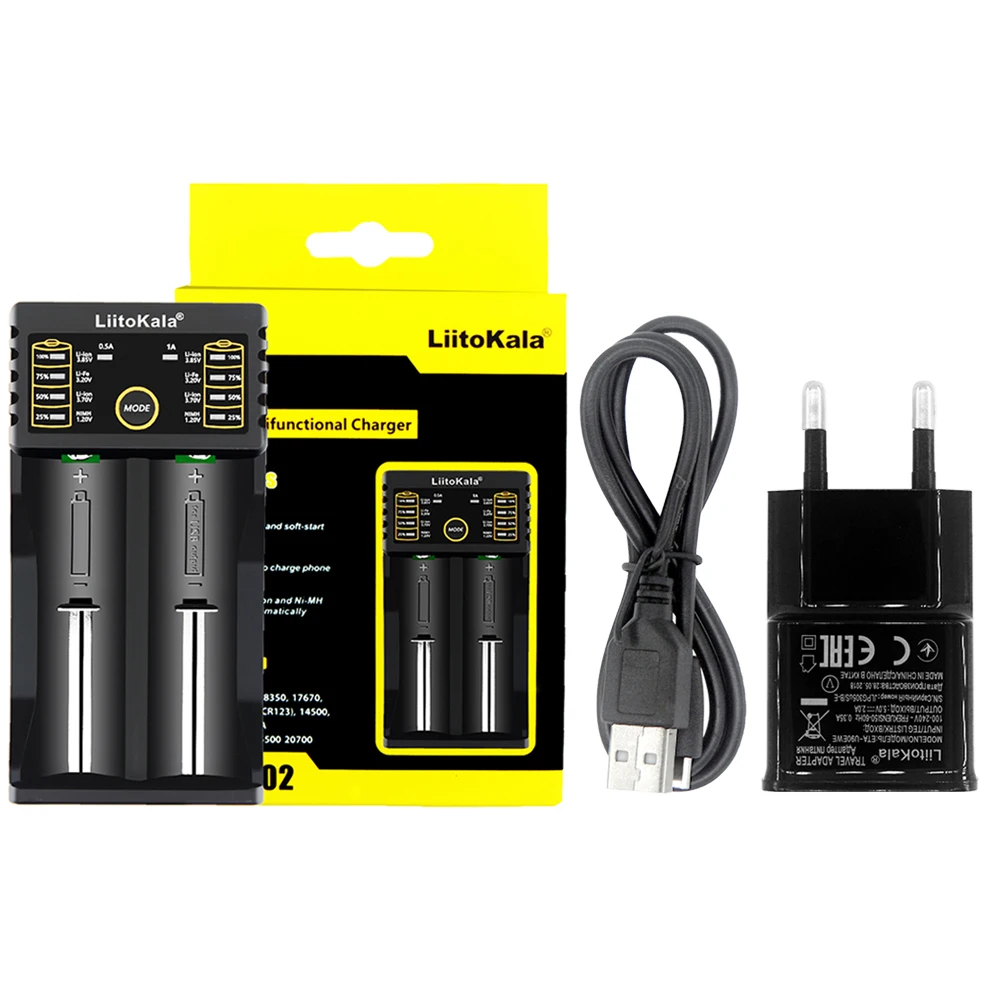 

Lii-100 lii-202 Lii-402 18650 Battery Charger For 26650 16340 RCR123 14500 LiFePO4 1.2V Ni-MH Ni-Cd smart