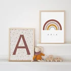 Настенная Картина на холсте с изображением радуги в стиле бохо для детской комнаты, постеры и принты для маленьких мальчиков, девочек, спальни, украшение для дома