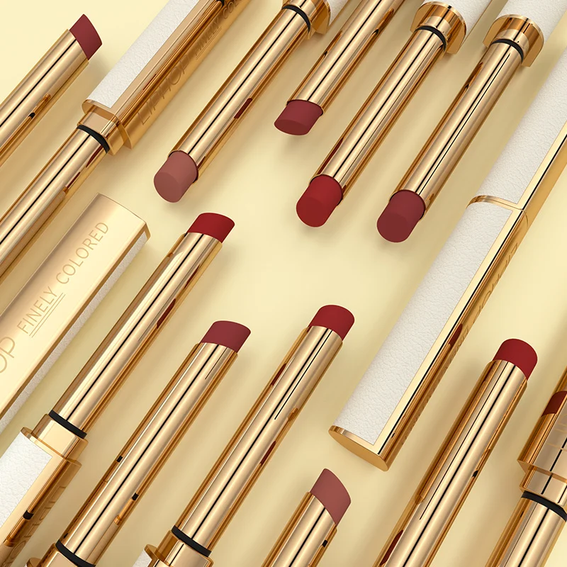 Маленькая тонкая губная помада TT нишевая брендовая водостойкая маслостойкая