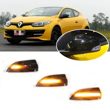 for Renault Megane 3 MK3 III RS 2008 2009 2010 2011 2012 2013 2014 BZ KZ DZ Dynamic Blinker Indicator Mirror Turn Light Signal