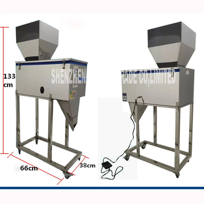 

220V/110V 20-3000g racking machine, quantitative packaging machine,180W automatic food/powder/particle/seed filling machine