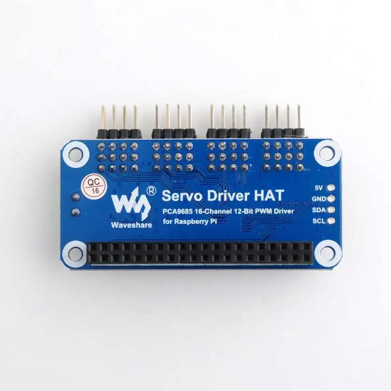 

Waveshare Servo Driver HAT (B) 16-Channel 12-bit I2C Interface for Raspberry Pi