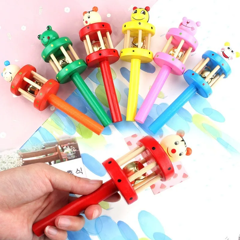 1 шт. детская деревянная погремушка в виде животного | Игрушки и хобби