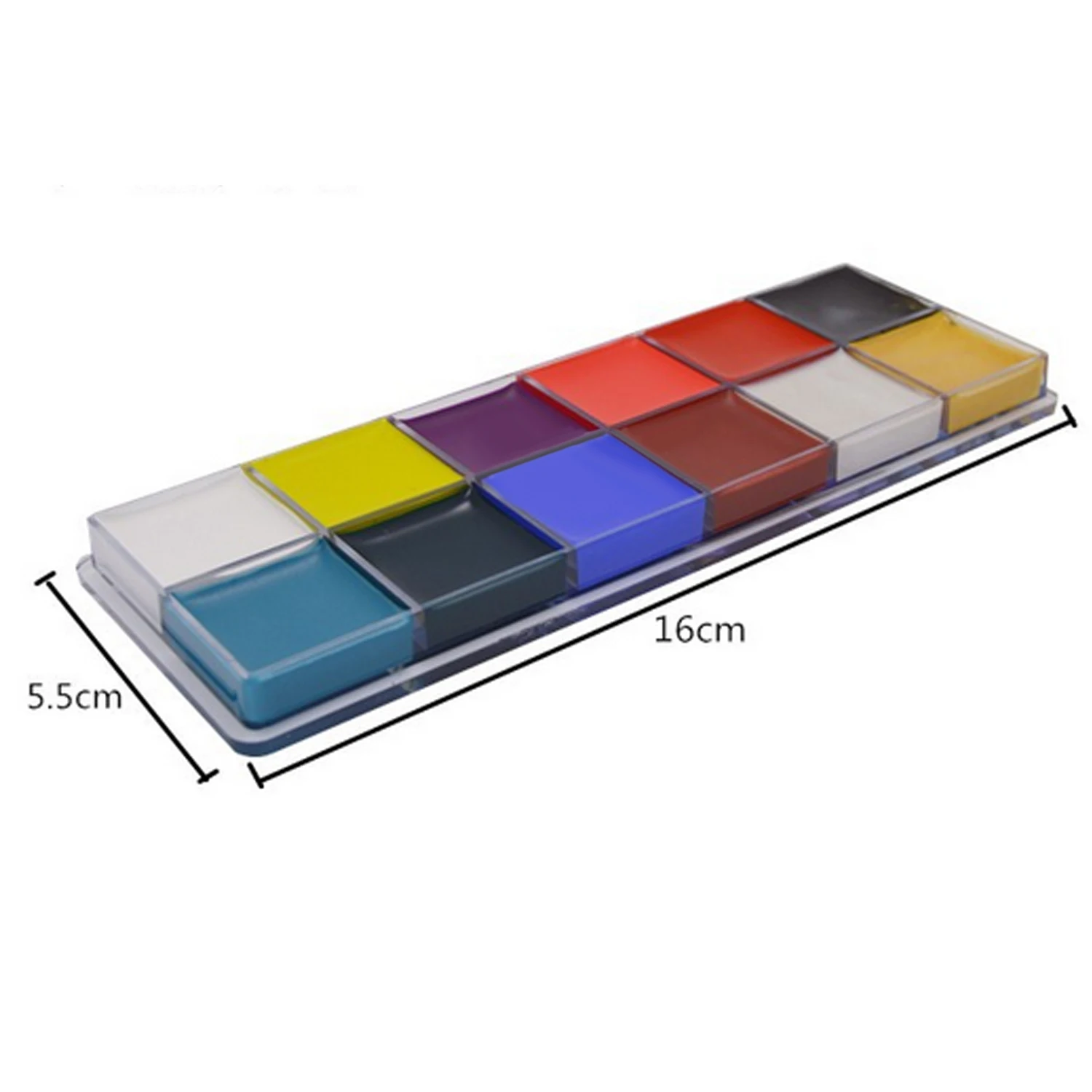 Набор для рисования лица 12 цветов с кисточкой ручка детей и взрослых