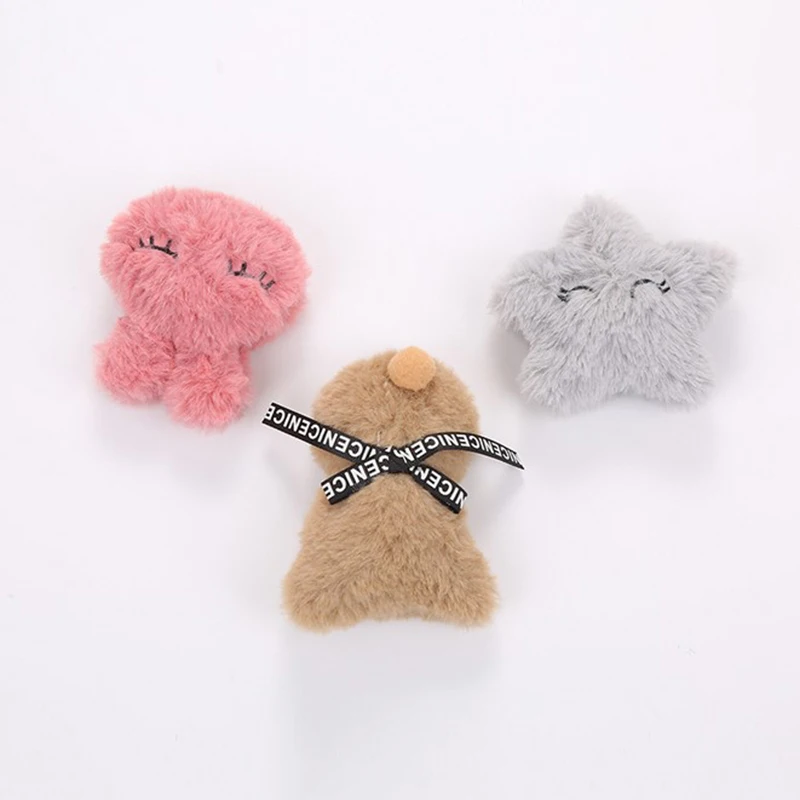 

1PCS Squeaky Plush Dog Toy Artificial Fur Star Rabbit Dog Chew Toy Dog Teething Toy Pet Sound Toy Cat Dog Favor Funny Toy