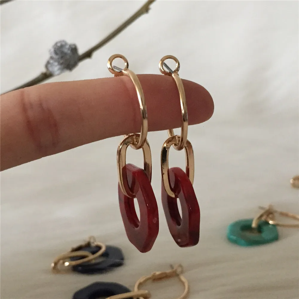 Классические Позолоченные мраморные красные темно-зеленые акриловые круглые