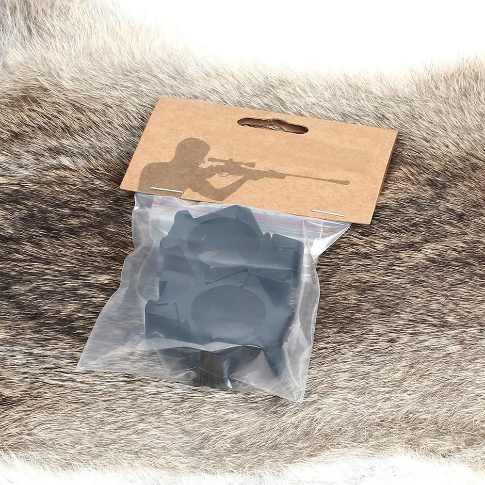 

25.4mm 1 inch 2PCs Compact Size Medium Profile Dovetail .22 Airgun Rings Top with 20mm Rail Hunting Scope 11mm Mount