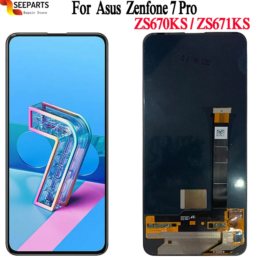 ЖК дисплей с сенсорным экраном и дигитайзером в сборе для Asus Zenfone 7 ZS670KS I002D