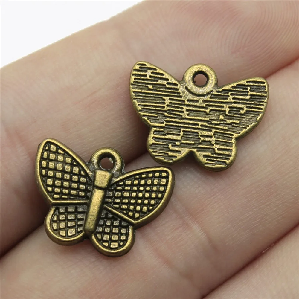 

10pcs 13x17mm Butterfly charms fashion jewelry