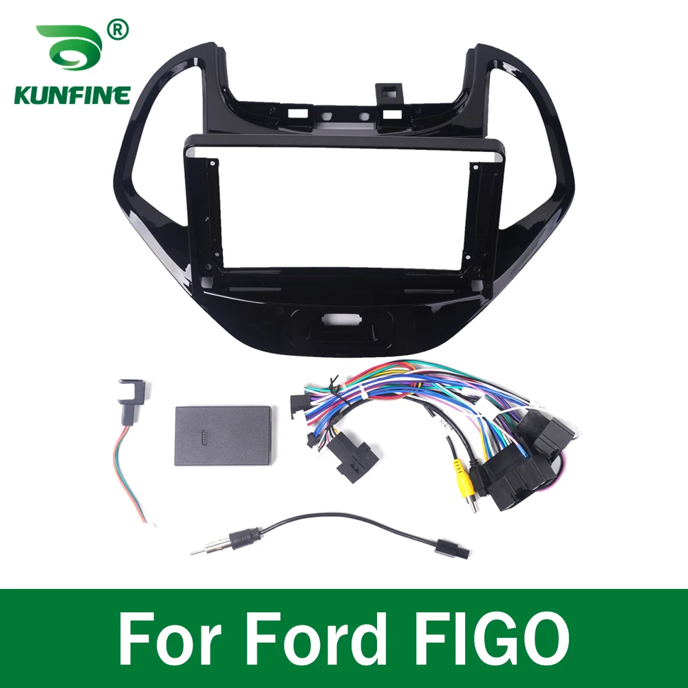 

Автомобильный GPS-навигатор, стерео для Ford FIGO, радиоприемник, панель, рамка, подходит для 2Din, 9 дюймов, экран головного устройства