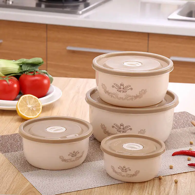 Пластиковая герметичная коробка для хранения пищевых продуктов 4 шт./компл.