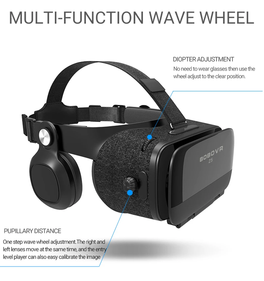 Z5 Очки виртуальной реальности 3D гарнитура шлем для смартфона FOV120 стерео гарнитура иммерсивная модель VR контроллер