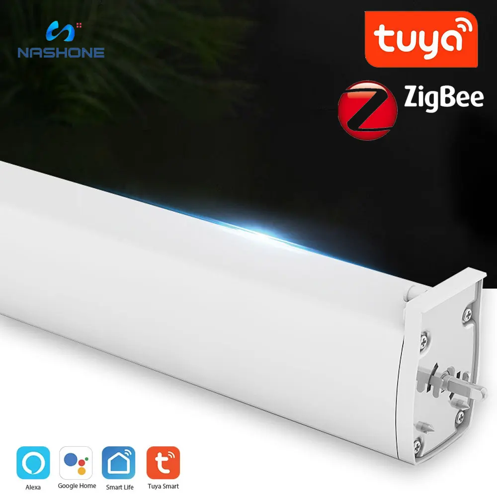 

Мотор для штор Tuya Zigbee, Wi-Fi устройство для занавесок, умный дом, дистанционное управление Alexa Google
