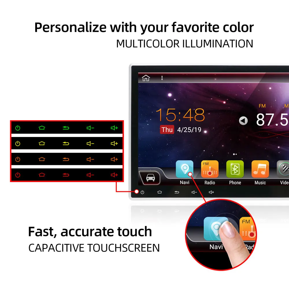 Bosion Android 10. Octa Core 2 Din 10 1 дюймов Автомобильный DVD плеер HD Радио стерео Универсальный