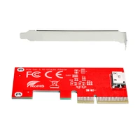 oculink internal sff 8612 sff 8611 host to pci e 3 0 express 4 0 x4 adapter for pcie ssd with bracket