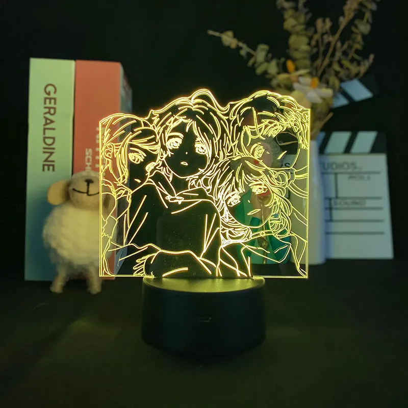 

WONDER EGG PRIORITY Luminescent 3D Night Light Alarm Clock Base Acrylic for Home Delineascope Decor Lamp Light Atmosphere Child