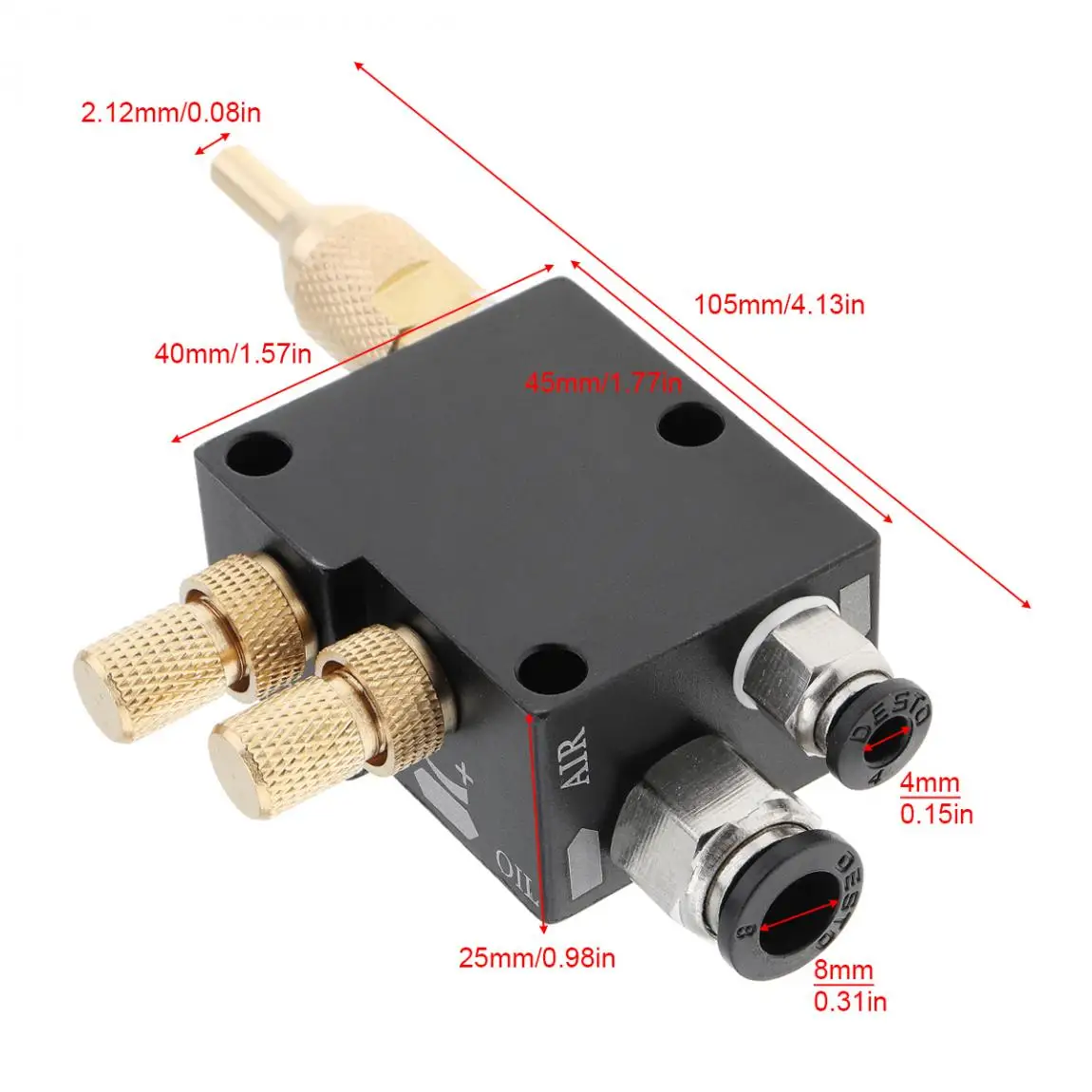 Precision Mist Coolant Lubrication Spray System with 1.5m Flexible Pipe for Metal Cutting Engraving Cooling Machine / CNC Lathe |