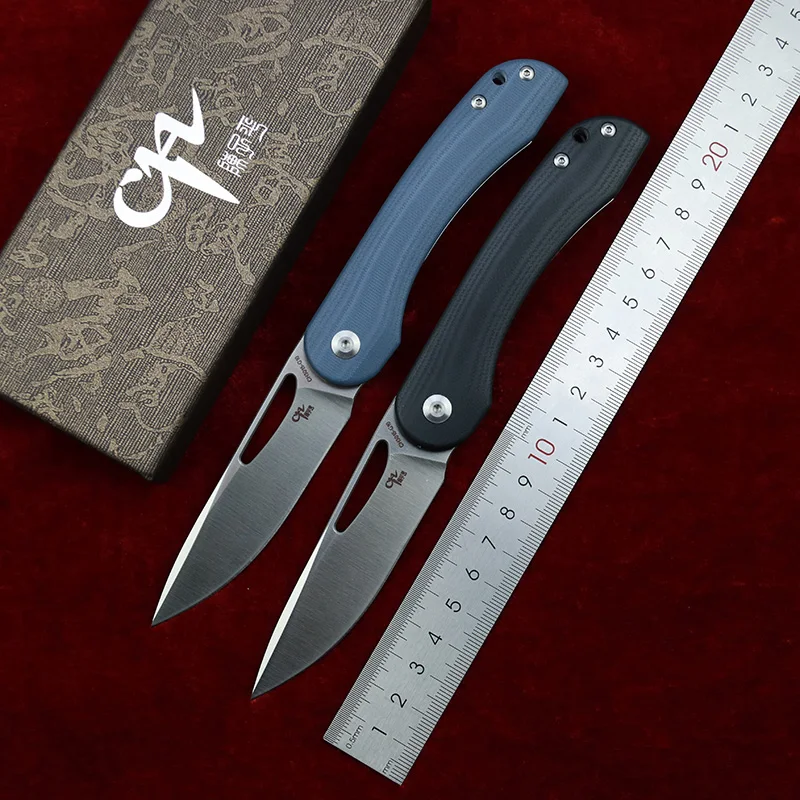 

CH Original CH3015 Folding knife D2 blade G10 steel handle outdoor camping Tactics hunting pocket fruit kitchen Knives EDC tool