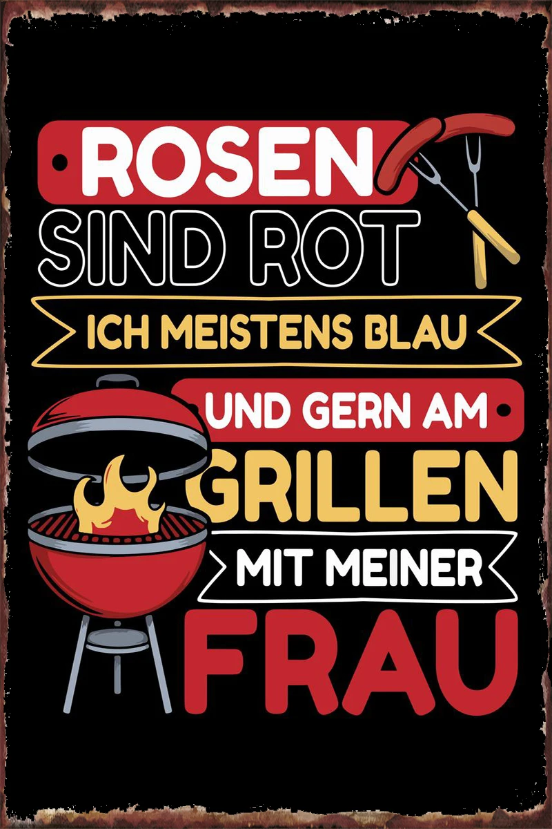 

Жестяные тарелки для гриля, барбекю, гриля, приготовления пищи, Настенный декор, украшение для комнаты, Ретро винтажный металлический знак, ...