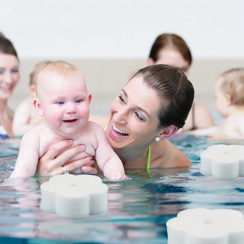 

50 Pieces Oil Absorbing Scum Sponge for Hot Tub, Swimming Pool and Spa (Flower)