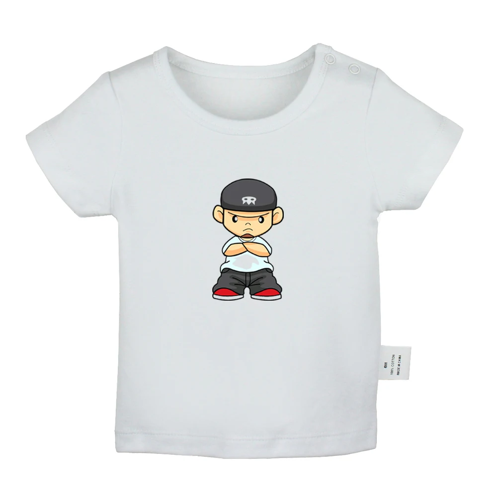 Футболка детская однотонная с коротким рукавом в стиле хип-хоп |