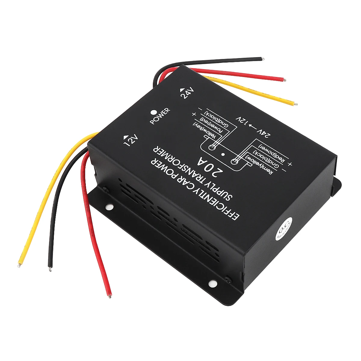 20A 360W DC 24V to 12V Черный преобразователь мощности Электрический инвертор lron Редуктор