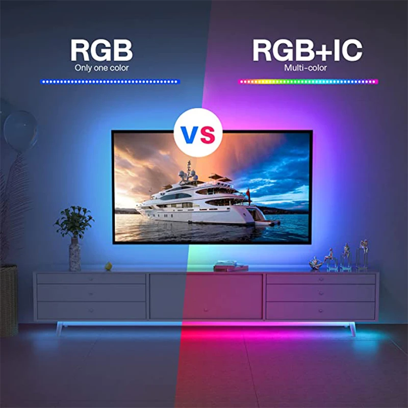 Светодиодная лента 1 м-30 м Bluetooth 5050 RGBIC WS282b освещение подходящее для гостиной