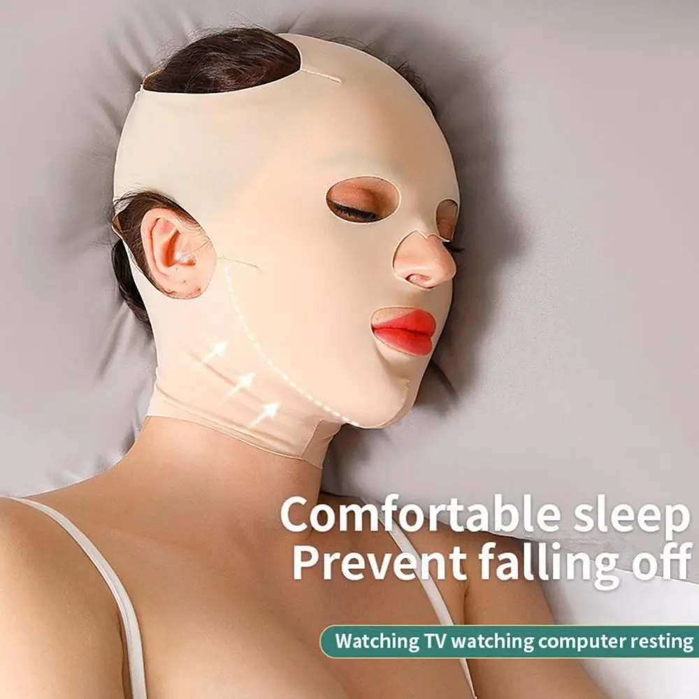 

3D Reusable Breathable Beauty Women Anti Slimming Bandage V Shaper Full Face Lift Sleeping Mask