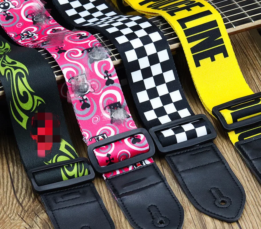nylon gitarre strap einstellbare nylon straps für akustische elektrische gitarre und bass multi farbe gitarre gürtel gitarre teil zubeh