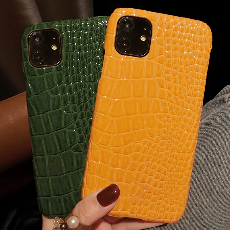 

Apple 11 mobile phone case crocodile pattern iPhonex new 11promax leather case 7plus for 12