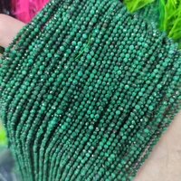 small size natural faceted tiny 2 3 4mm green malachite gem stone beads for jewelry making diy necklace bracelet earring 15