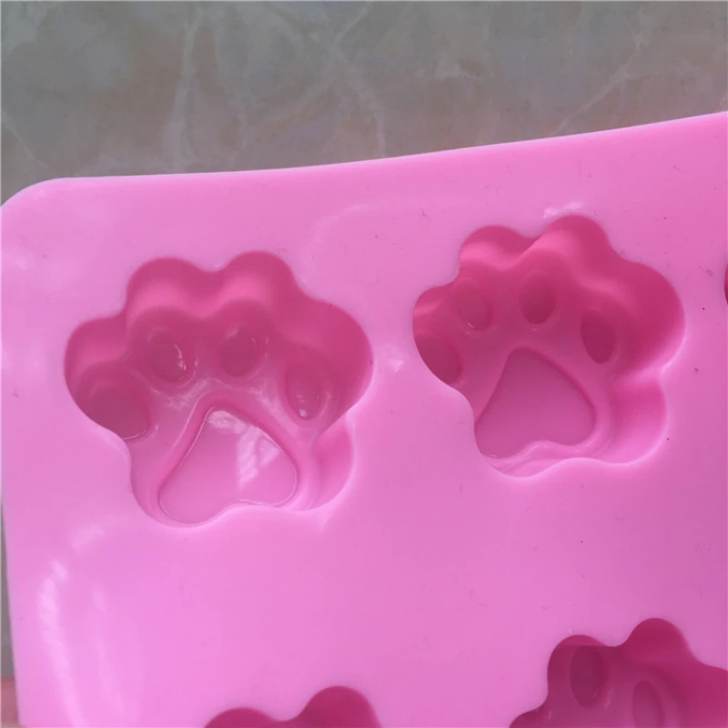 

10 Even Cartoon Cat Claw Bear Paw Silicone Chocolate Mold Easy Demoulding High Temperature DIY Silicon Moulds Decorating Tools