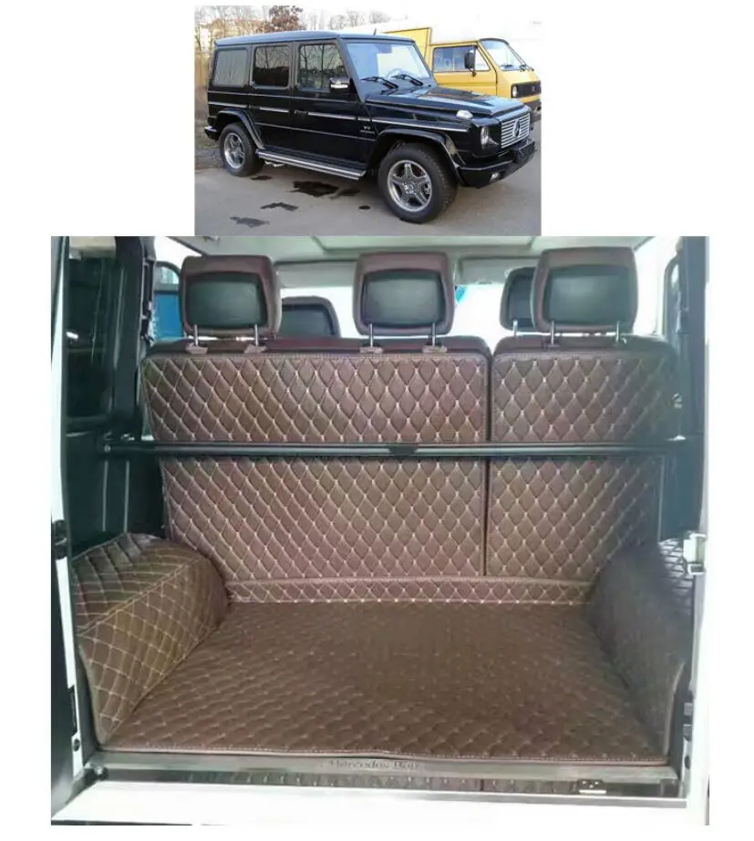 Коврик для багажника автомобиля кожаный mercedes benz G500 G350d G55 G63 G65 AMG 2004-2017 2016 2015 2014 w463 463