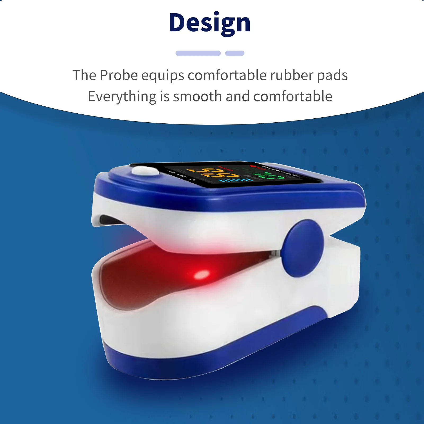 Пульсоксиметр Пальчиковый цифровой для измерения уровня кислорода в крови и