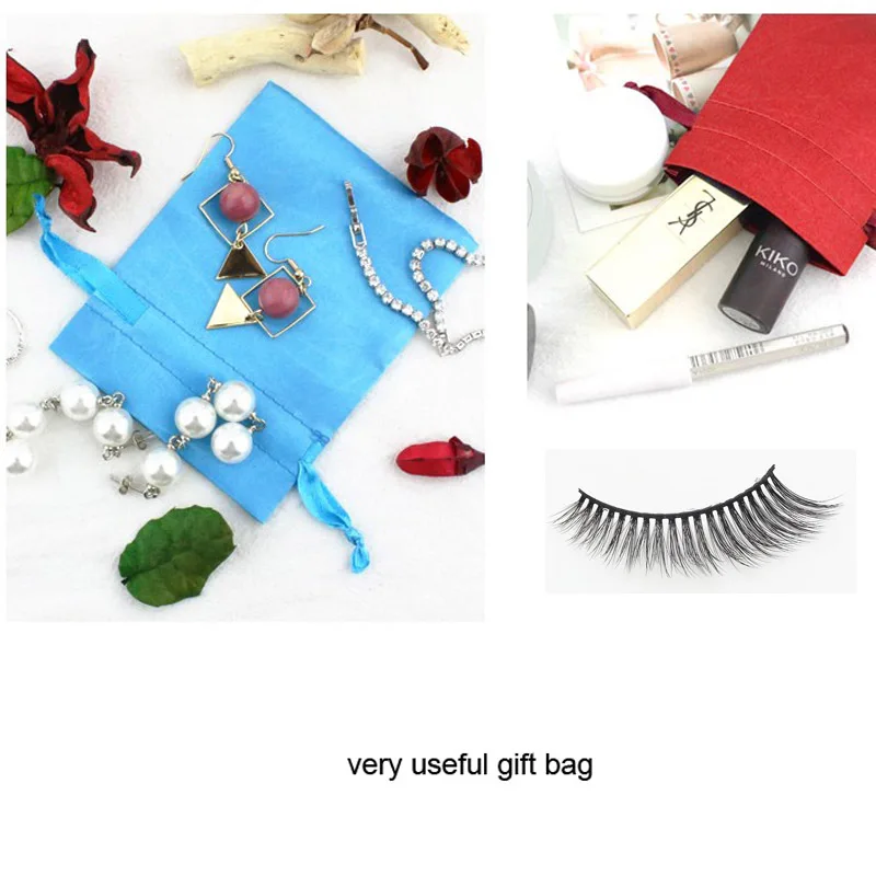 Подарочные мешочки для ювелирных изделий с шелковым покрытием 8x10 см 9x12 10x15 (4x6