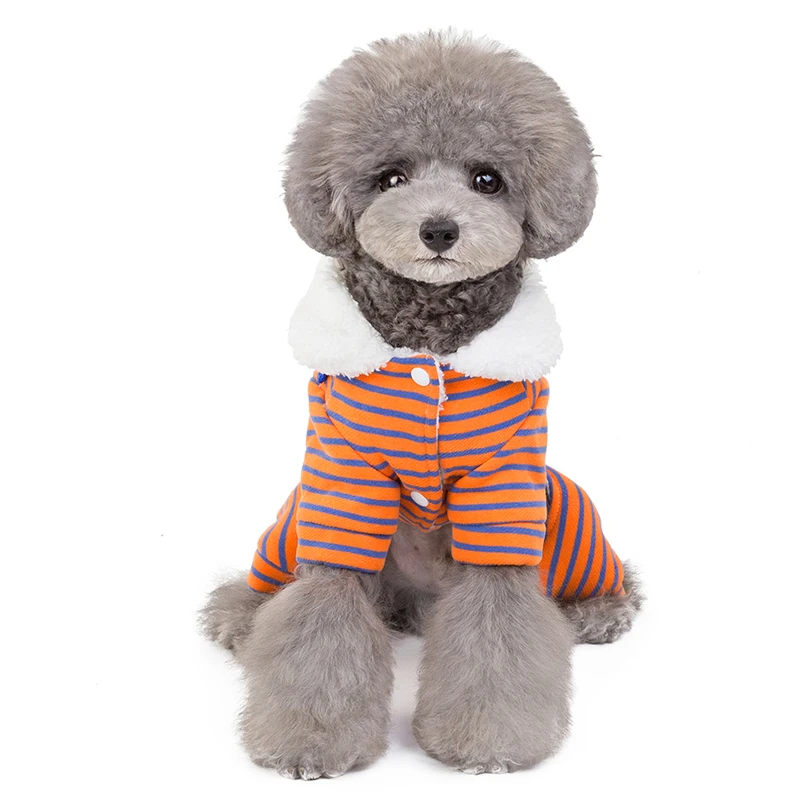 Зимняя одежда для собак толстая флисовая зеленая маленьких и больших чихуахуа