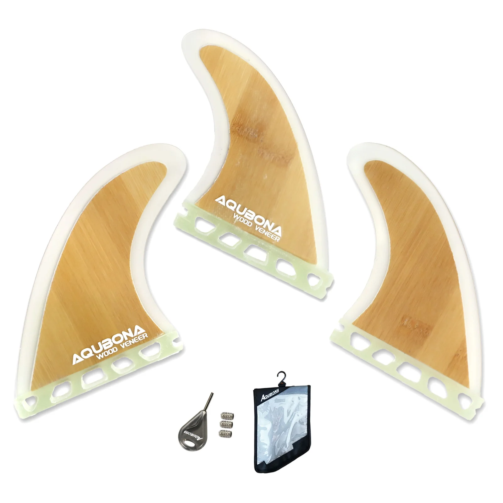 Плавники из стекловолокна для серфинга плавники двойного будущего Thruster (3