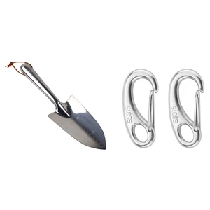 Garden Tool Rake/Shovel/Spade Plant Gardening Tool with 2PCS Boat Marine Stainless Steel Egg Shape Spring Snap Hook 10 item image