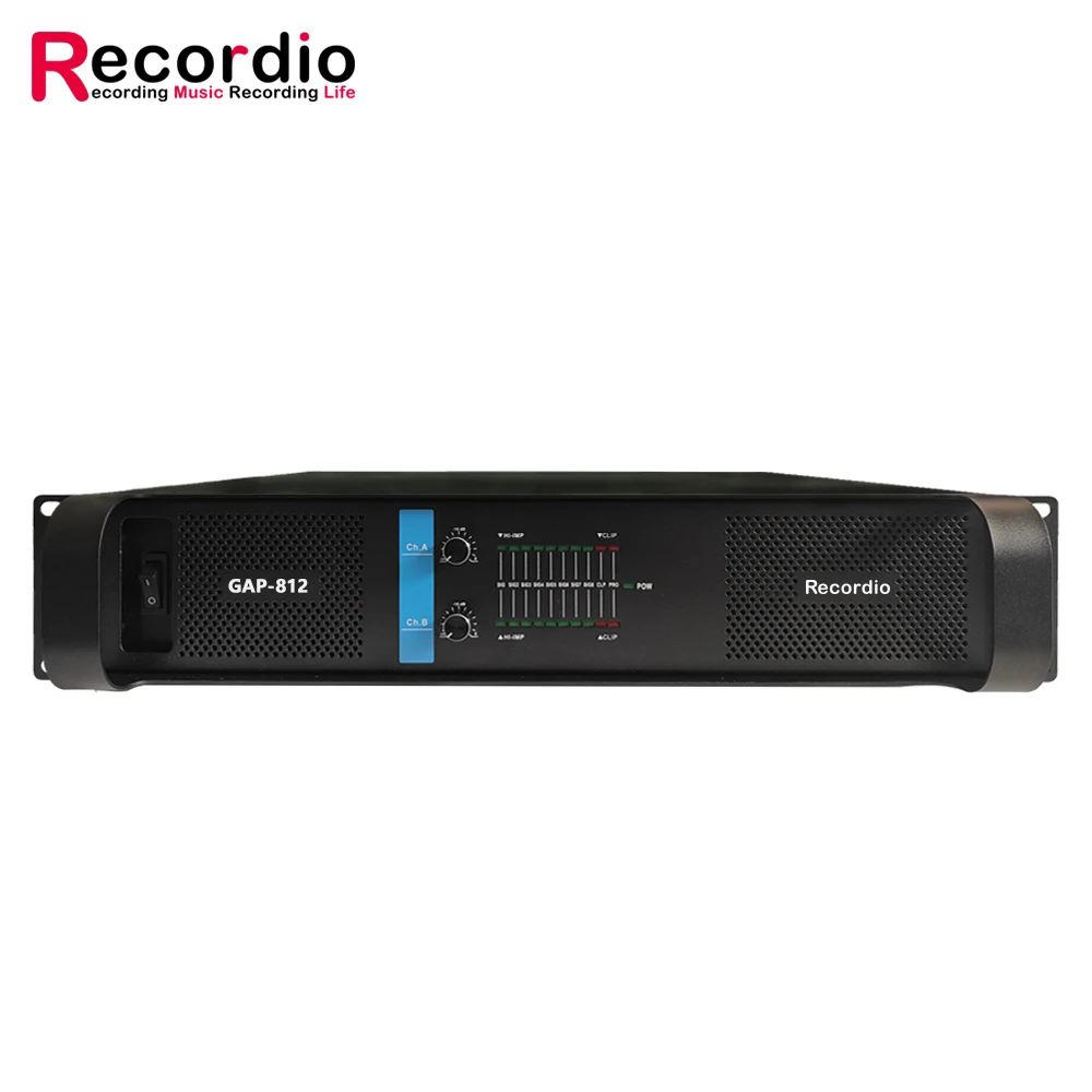 Фото GAP-812 Высокопроизводительный усилитель мощности 1000 Вт * 2 Hi-Fi усилитель мощности для караоке-сценического концерта №4