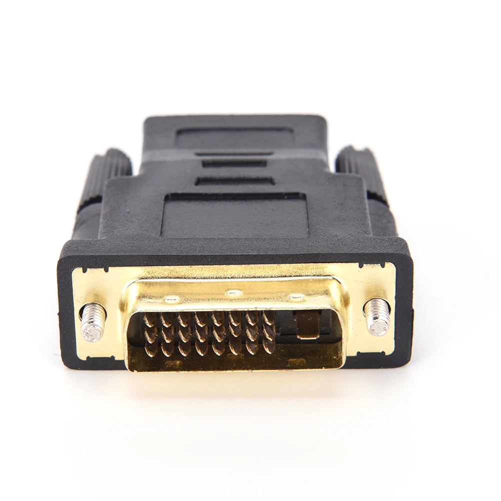 DVI D 24 + 1 pin типа папа к совместимому с HDMI Женский M F адаптер конвертер для HDTV ЖК