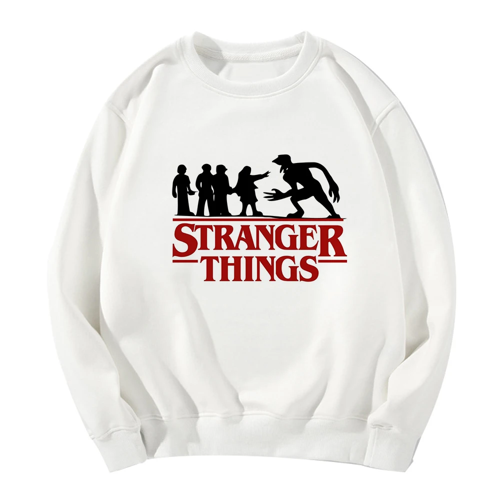 

Spring Autumn New Hatless Full Sleeve Sweatshirt Hoodies Women Funny Stranger Things Kawaii Vogue Tracksuit Jacket