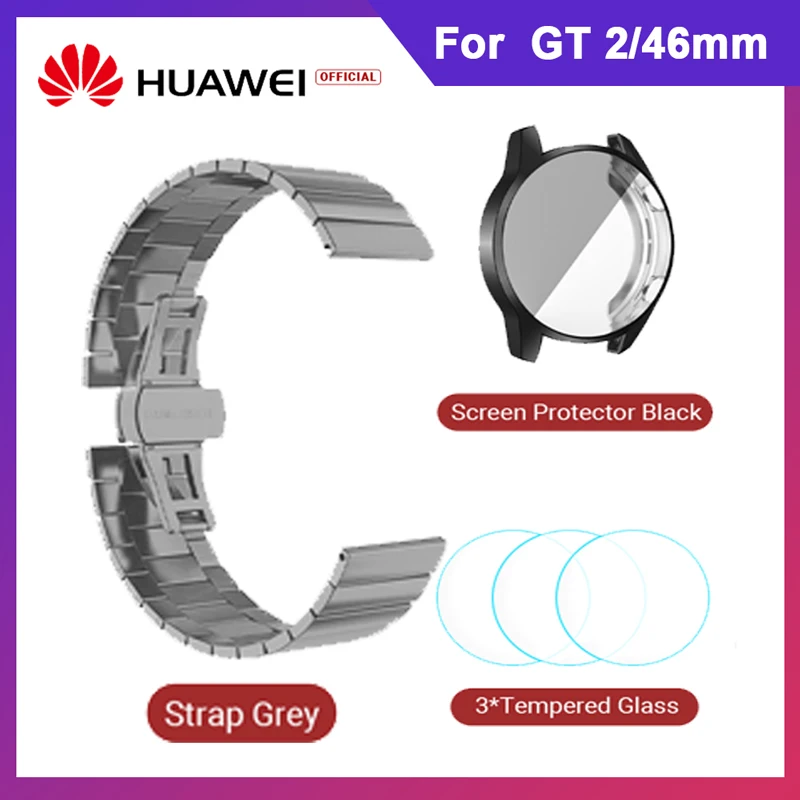 Huawei Watch GT 2 46 мм Пряжка силиконовый ремешок защитный чехол Защитная пленка