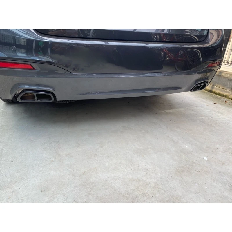 Задний двойной глушитель выхлопной трубы из нержавеющей стали для BMW 5 Series G30 G31 2017