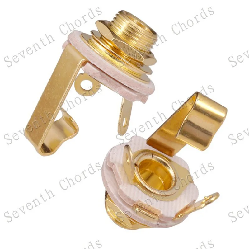 2 шт./лот моно входной гитарный гнездо из латуни штепсельная розетка для