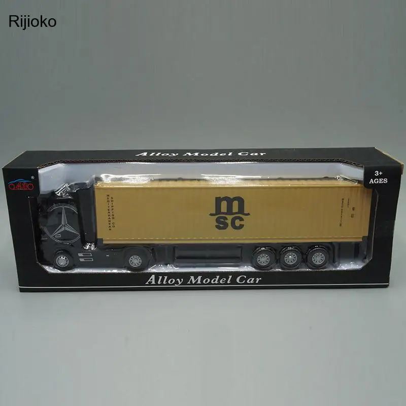 

1:50 Diecast Metal Model Toy Container truck Pull Back With Sound & Light